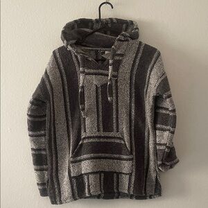 Baja Billy's Mexican Blanket Surfer Skater Pullover Hoodie Poncho kids